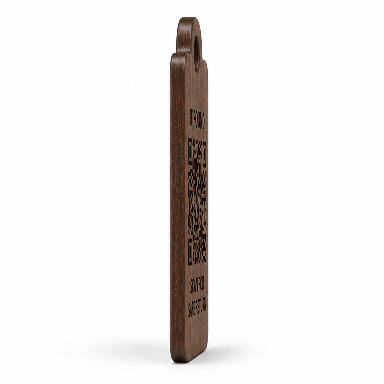 Key Recovery Tag – Natural Walnut