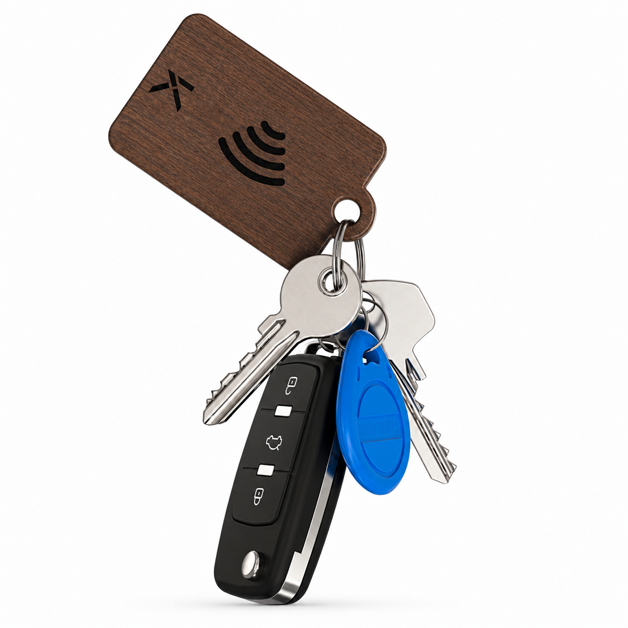 Key Recovery Tag – Natural Walnut
