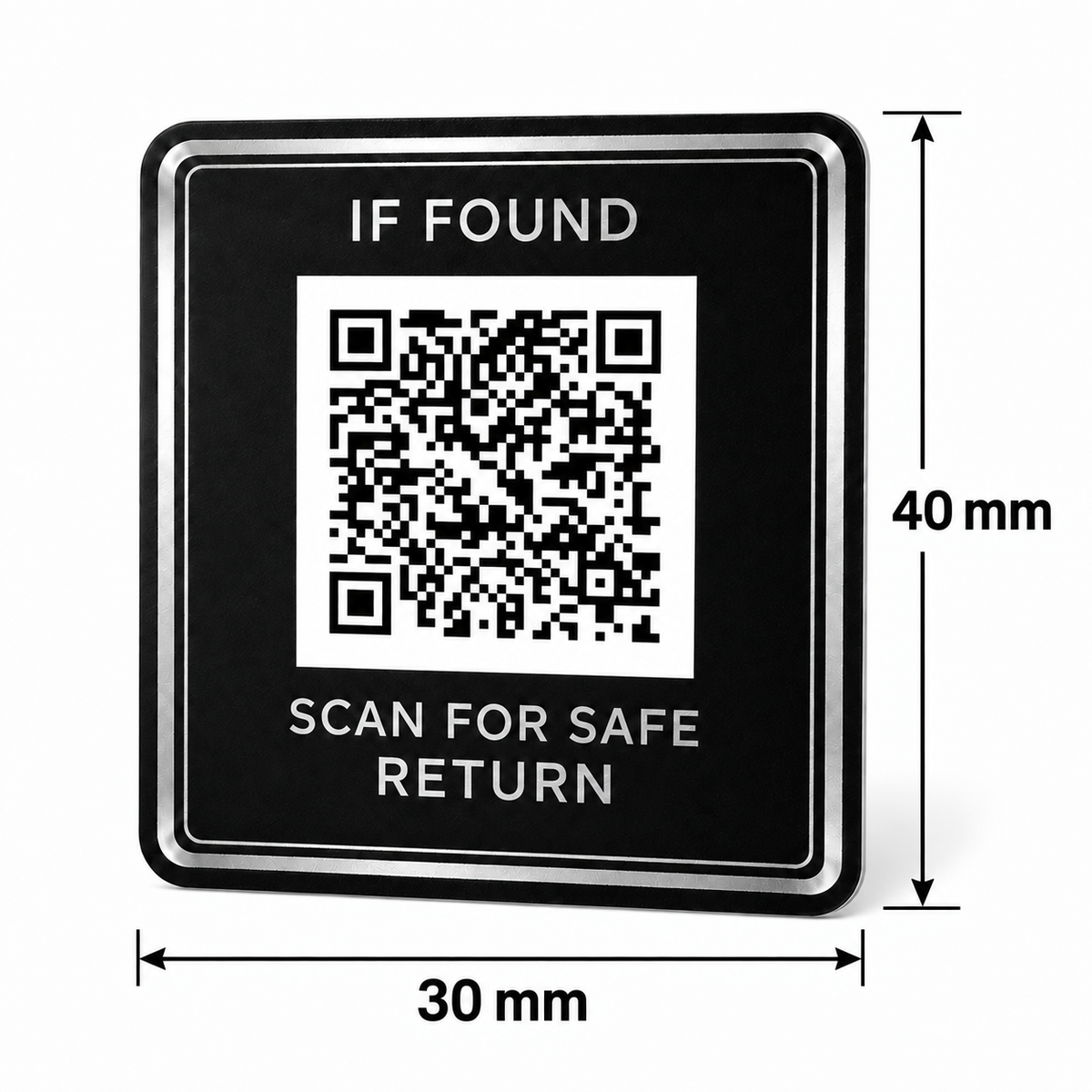 QR-klistermärke för återlämning