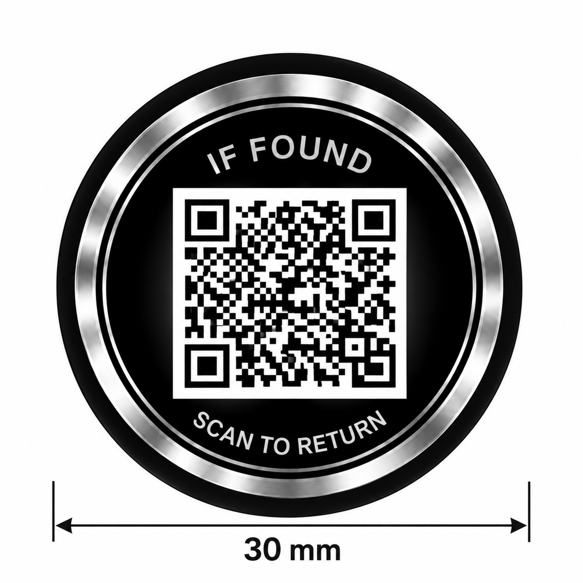 QR-klistermärke för återlämning