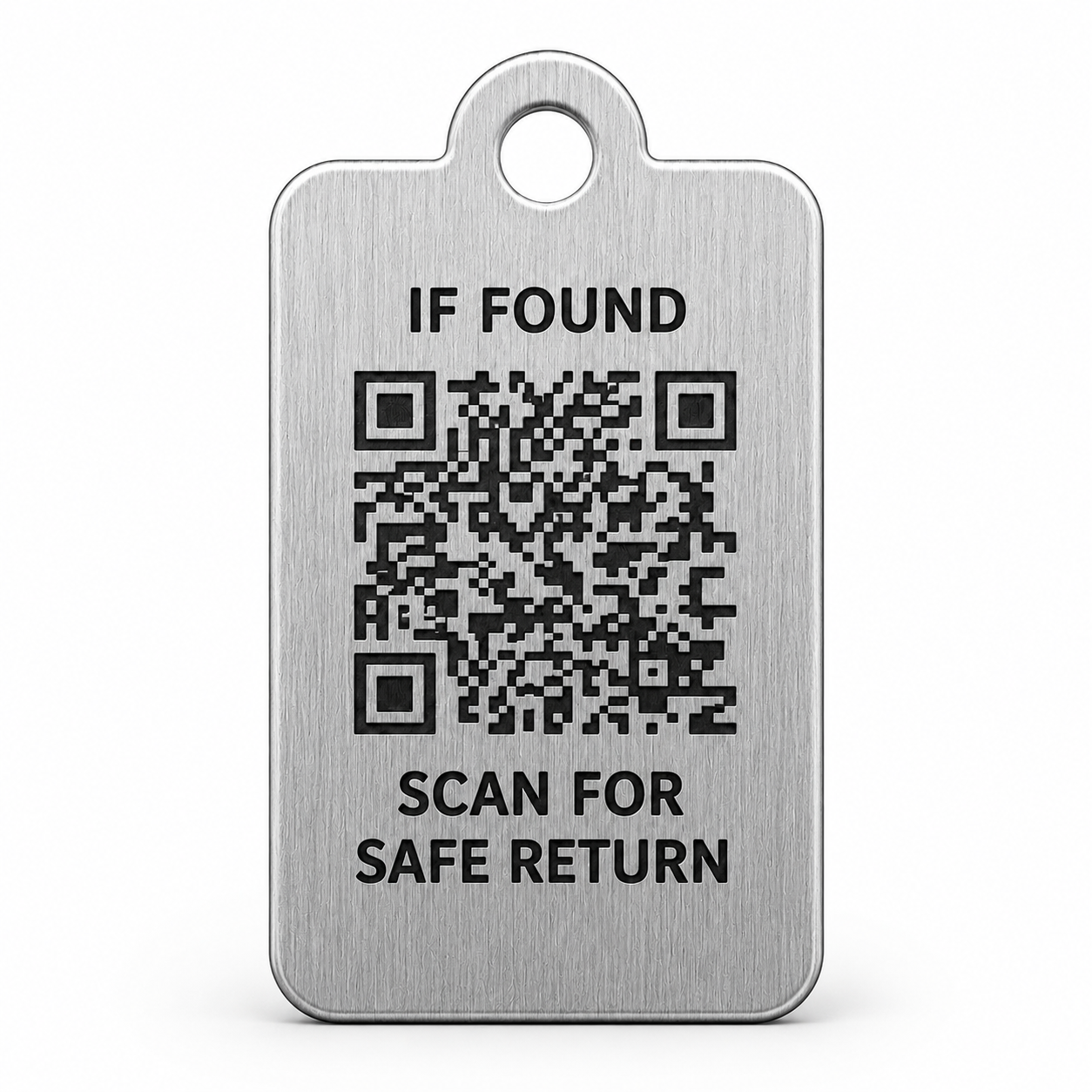 Key Recovery Tag – Stainless Steel