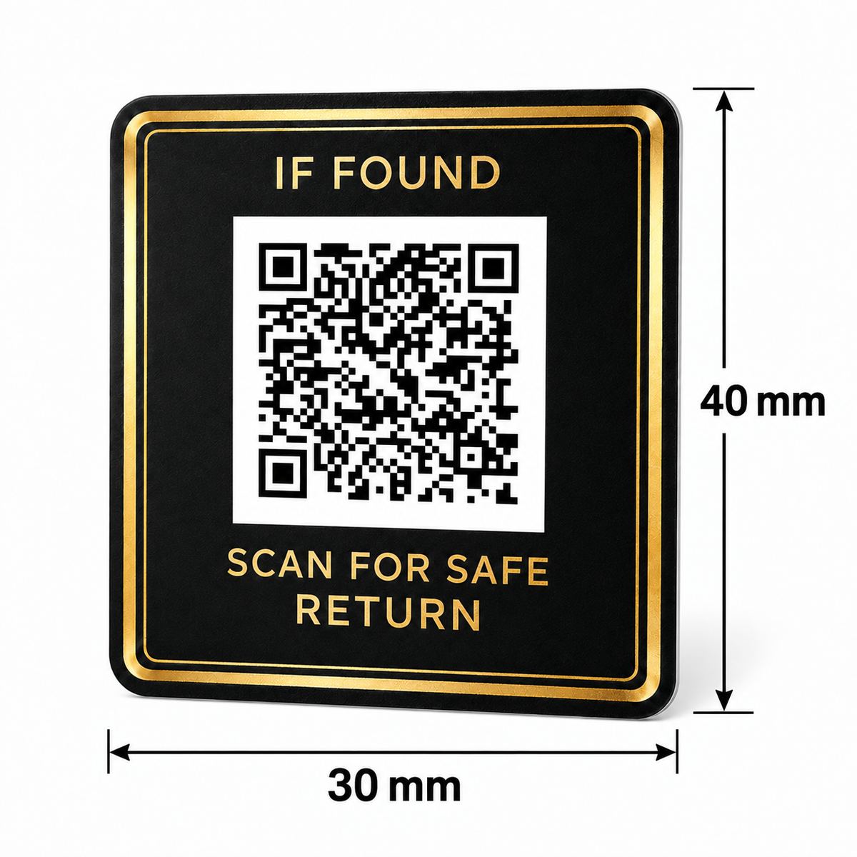 QR-klistermärke för återlämning