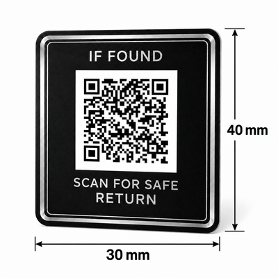 QR-klistermärke för återlämning