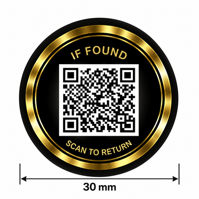 QR-klistermärke för återlämning