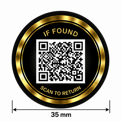 QR-klistermärke för återlämning