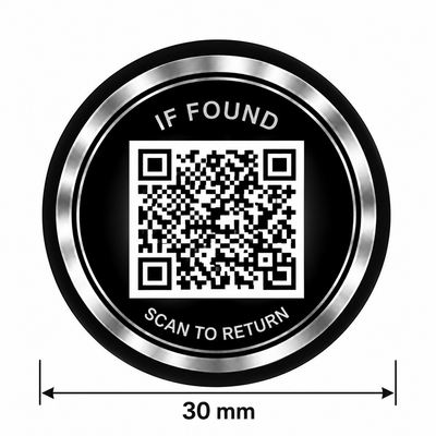 QR-klistermärke för återlämning