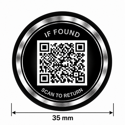 QR-klistermärke för återlämning