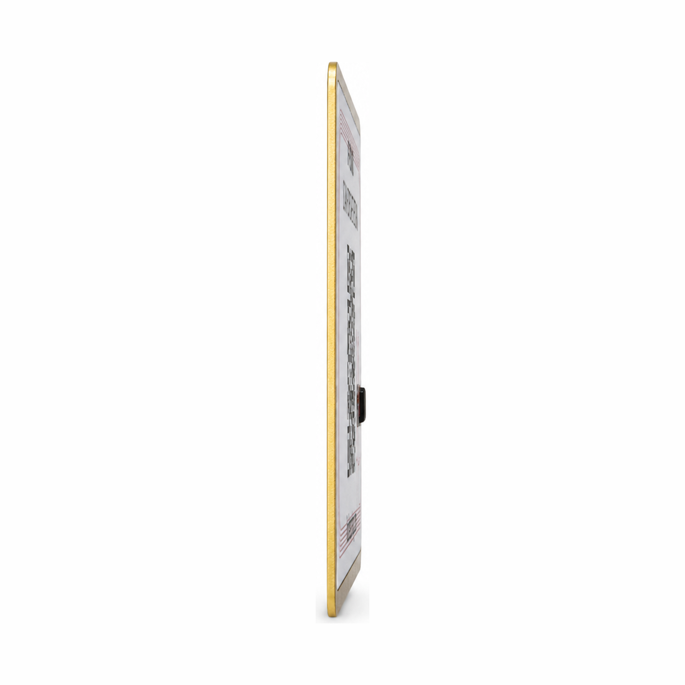 KindReturn WalletShield clear gold, edge view