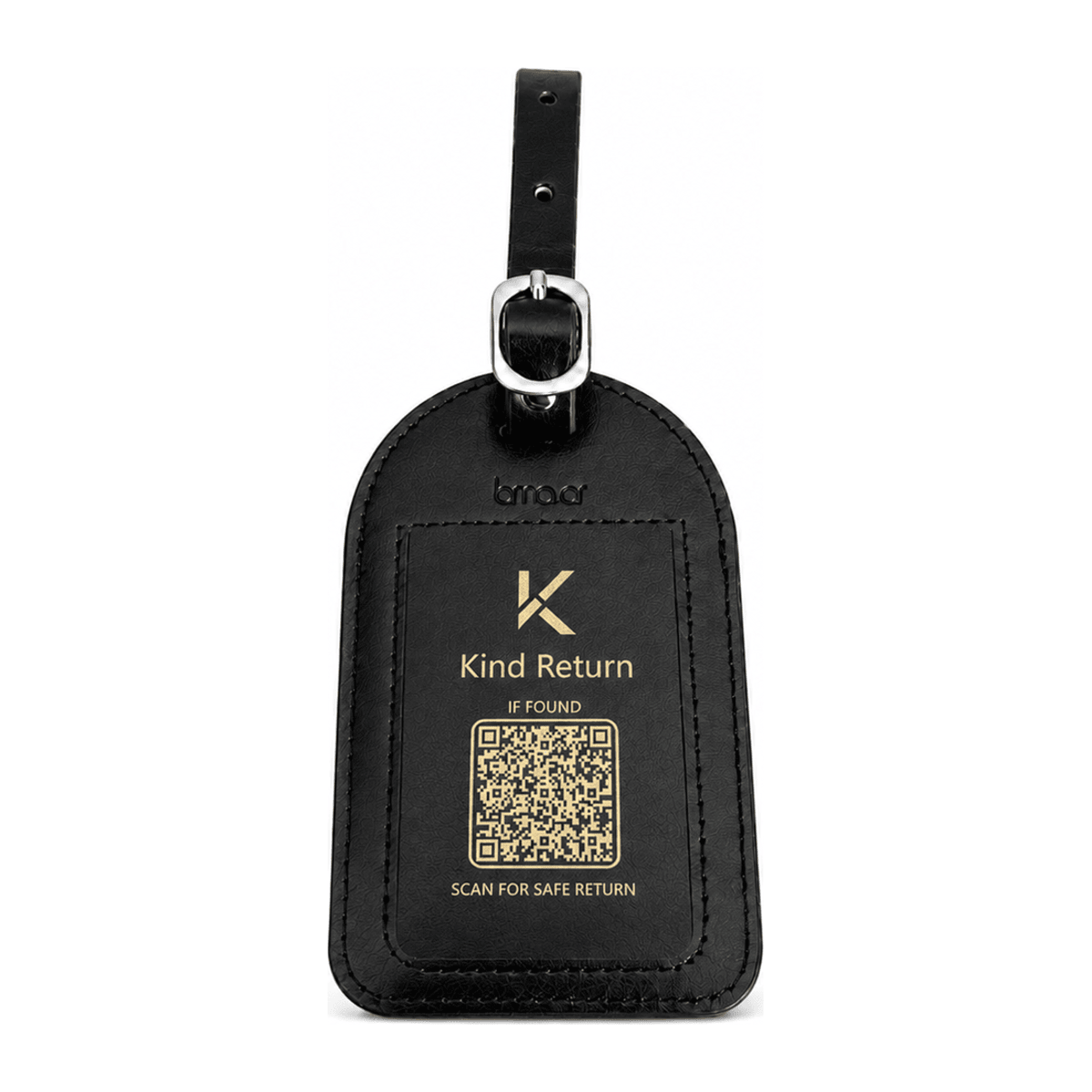 Trackable Luggage Tag – Black