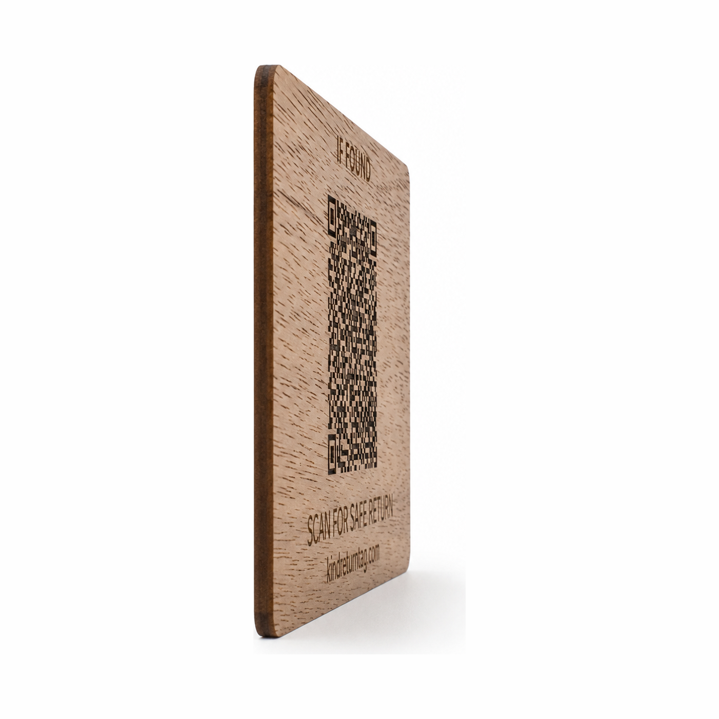 KindReturn WalletShield wood, angled